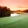 A sunrise view of tee #15 at Lone Palm Golf Club.