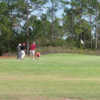 A sunny day view of a hole at St. Joseph Bay Golf Club.