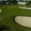 A view of a well protected hole at Palm-Aire Country Club.