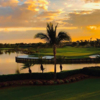 A sunset view of a hole at Heritage Bay Golf and Country Club.