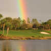 A rainbow view over The Club At Mediterra.
