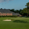 A view of a hole flanked by bunkers at Seminole Legacy Golf Club.