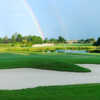 A view of a green protected by the rainbow at Hawk’s Nest from The Moorings Yacht & Country Club.