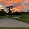 A sunset view of the 8th hole at Hawk’s Nest from The Moorings Yacht & Country Club.