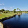 A sunny day view of a hole at Medalist Village Golf.