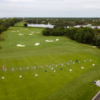 Aerial view of the driving range at The Cape Club of Palm City.