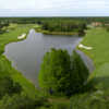 Aerial view of the 10th and 18th greens from TPC Tampa Bay.
