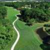 Aerial view of the 4th fairway and green from Calusa Lakes Golf Club.