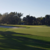 View of the 18th green from the Championship Course at Bobby Jones Golf Club.