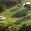 Aerial view of the 14th hole from The Roost Courseat Cabot Citrus Farms.
