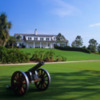 A view of the clubhouse at Calusa Pines Golf Club