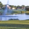 A view from tee at Quail Village Golf Club