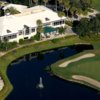 Aerial view of the clubhouse at Monarch Country Club