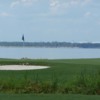A view of the 6th hole at Bay Course from Bluewater Bay Resort