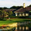 A view of the clubhouse at Old Marsh Golf Club