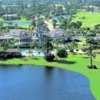 Aerial view of the clubhouse at Pelican Pointe Golf & Country Club