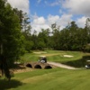 Aerial view of a green protected by bunkers at Golden Ocala Golf & Equestrian Club