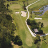 Aerial view of hole #14 at Deep Creek Golf Club