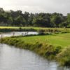 Water comes into play on several holes at Costa Del Sol Golf Club