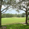 A view of a fairway and green at Pelican Sound Golf & River Club.