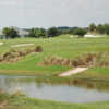 A view over the pond from Churchill Greens at The Villages Executive Golf Trail.