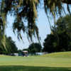 A view of a green at Silver Lake from The Villages Executive Golf Trail.