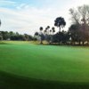 A view of a green at Riviera Country Club