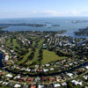 Aerial view of Yacht & Country Club.