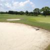 A view over one of the 10th green bunkers at South from Bay Palms Golf Complex