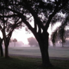 A foggy view from Riverbend Golf Club