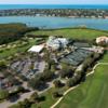 Aerial view of the clubhouse area at Windstar on Naples Bay