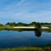A view over the water from The Habitat Golf Course