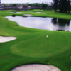 View of a bunkered green at Atlantis Country Club