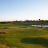 A view of a green with water coming into play at Oceanside Golf & Country Club