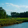 A sunny day view of a fairway from Slammer and Squire Golf Course at World Golf Village