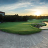 Sunset view of a green from The Reserve course at Orange Lake Resort