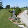 A view of tee #9 sign at Osprey from Burnt Store Marina Country Club