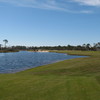 No. 18 at Lost Key Golf Club is an excellent closing hole, calling for a long draw off the tee.