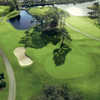 Aerial view of hole #8 at Spanish Wells Country Club - East Course