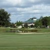 A view of green with clubhouse in background at The Preserve Golf Club