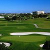 A view of green #11 - the short hole on the course at Heron Bay Golf Course