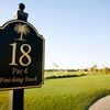 A view of tee #18 sign at Colonial Country Club