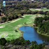 Aerial view of hole #4 at Country Club of Silver Springs Shores