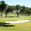 A view of a green with a bunker on one side at Silverado Golf & Country Club