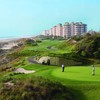 Ocean Links at Amelia Island Plantation: View from 15th hole which resembles Pebble Beach's par three in which you shoot out into the ocean.