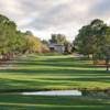 A sunny day view of a hole at Gainesville Country Club.