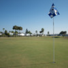 A view of a hole at Riverside Golf Course.