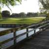 A view from a bridge at Eagle Trace Country Club.