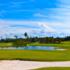 A sunny day view of a hole from Cypress Links at Mangrove Bay.