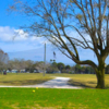 A view of a tee at Twin Brooks Golf Course.